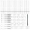 vidaXL Recinzione con Posto Argento 1,2 x 100 m Acciaio