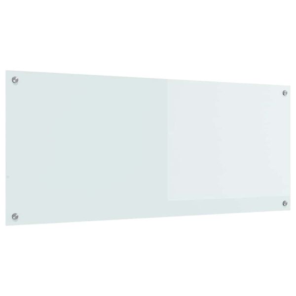 vidaXL Rivestimento da Cucina Bianco 120 x 50 x 0.6 cm vetro temperato