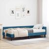 vidaXL Struttura Letto Angolare con Materasso Altro 2 pcs Blu Velluto