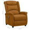vidaXL Poltrona Massaggiante Marrone in Microfibra