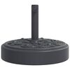 vidaXL Base per Ombrellone per Pali Ø38/48 mm 25 kg Rotonda