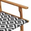vidaXL Arredamento da Giardino 2 pcs Nero e Bianco 67 x 78 x 73 cm
