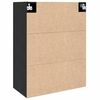 vidaXL Armadietto a muro Rovere Nero 69,5 x 34 x 90 cm