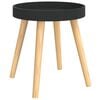 vidaXL Tavolino Nero 38x38x40 cm Legno Multistrato e Massello di Pino