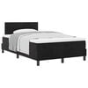 vidaXL Letto a molle con testiera Nero 120 x 200 cm Velluto
