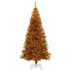 vidaXL Albero di Natale con 300 LED con supporto Oro 180 cm PET