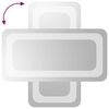 vidaXL Specchio da Bagno con Luci LED 20x40 cm
