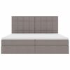 vidaXL Letto con contenitore e LED Talpa 200 x 200 cm Poliestere
