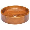 vidaXL Lavabo in Legno Massello di Teak &Phi;40x10 cm