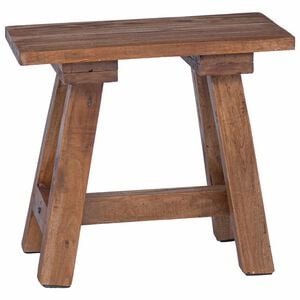 vidaXL panchina Naturale 50,5 x 25 x 47,5 cm Legno massello di mogano