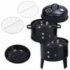 vidaXL Griglia Barbecue a Carbone 3-in-1 40x80 cm
