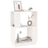 vidaXL Libreria/Divisorio Bianco 51x25x70 cm in Legno Massello di Pino