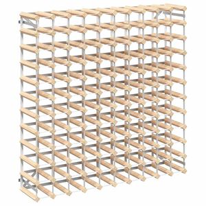 vidaXL Portavini da 120 Bottiglie in Legno Massello di Pino