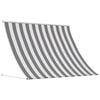vidaXL Tenda da Sole Antracite e Bianco 150 x 150 cm