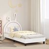 vidaXL Struttura letto bambini con testata Bianco 80 x 200 cm PU
