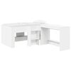 vidaXL Letto alto per bambini con scrivania Bianco 80 x 160 cm