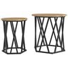 vidaXL Tavolino da salotto 2 pcs Rovere artigianale 50 x 50 x 50 cm