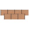 vidaXL Pannello di Recinzione 7 pz 1188 x 146 cm WPC e Alluminio