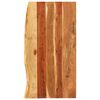 vidaXL Piano per Vanit&agrave; Bagno in Massello di Acacia 100x52x2,5 cm