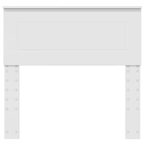 vidaXL Testiera con testiera Bianco 90 cm Legno multistrato