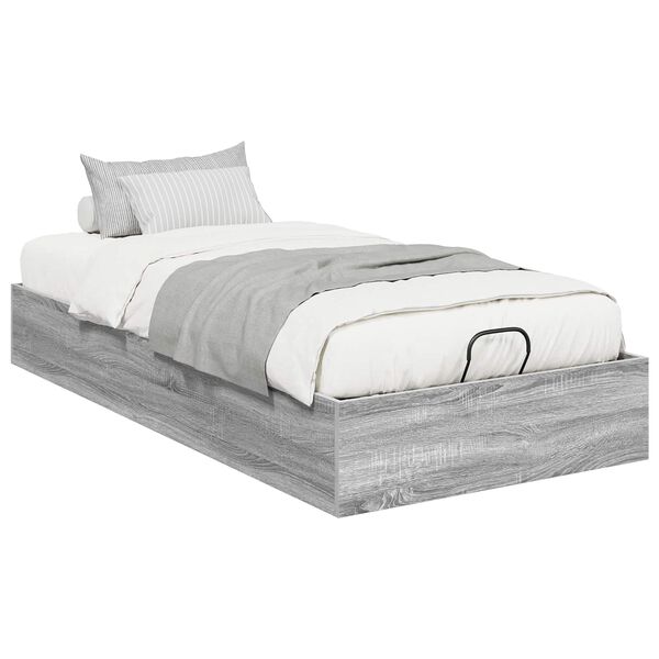 vidaXL Letto ottomano Grigio Sonoma 193 x 120 x 25 cm Truciolare