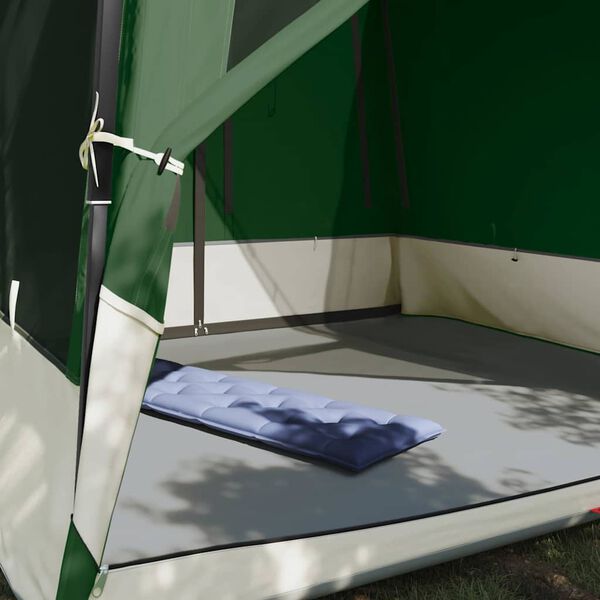 vidaXL Tenda interna con tetto Verde 291 x 291 x 240 cm taffetà