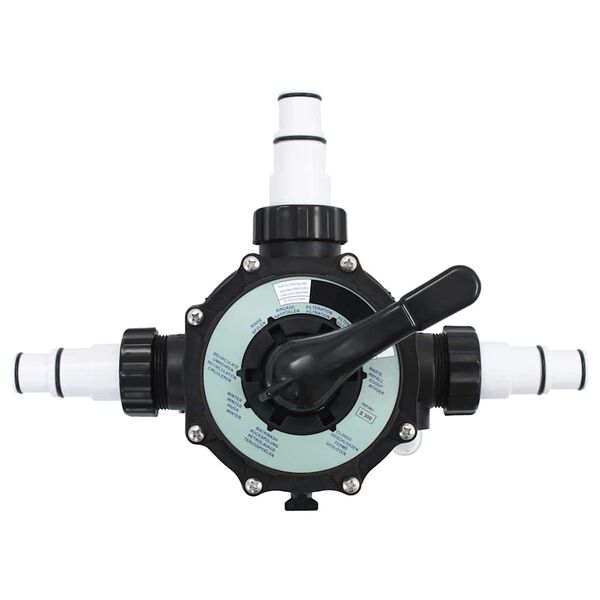 vidaXL Valvola Multiporta per Filtro a Sabbia ABS 1,5" 6 vie