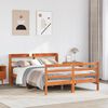 vidaXL Letto senza Materasso Marrone Cera 120x190 cm in Legno di Pino