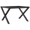 vidaXL Telaio Gambe a X per Tavolino da Salotto 60x40x38 cm in Acciaio