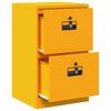 vidaXL Armadio per File con cassetto Giallo senape 44 x 50 x 106.5 cm