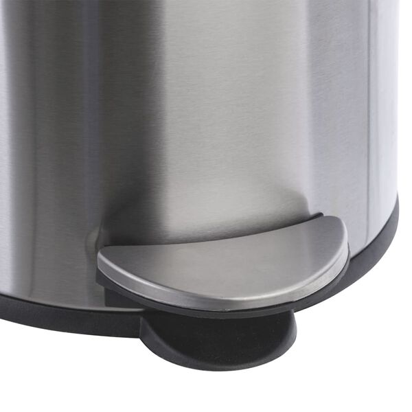 Practo Home Cestino a Pedale 30 L Acciaio Inox Opaco