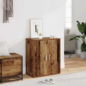 vidaXL Scarpiera Legno Vecchio 60x35x70 cm in Legno Multistrato