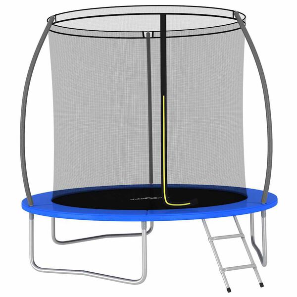 vidaXL Set Trampolino Rotondo 244x55 cm 100 kg