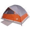 vidaXL Tenda Familiare a Cupola 6 Persone Arancione Impermeabile