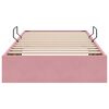 vidaXL Letto con Contenitore Rosa 90 x 190 cm Velluto