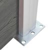 vidaXL Pannello di Recinzione in WPC 175x186 cm Grigio