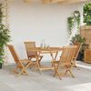 vidaXL Set da Pranzo per Giardino 5 pcs Marrone Legno massello di teak