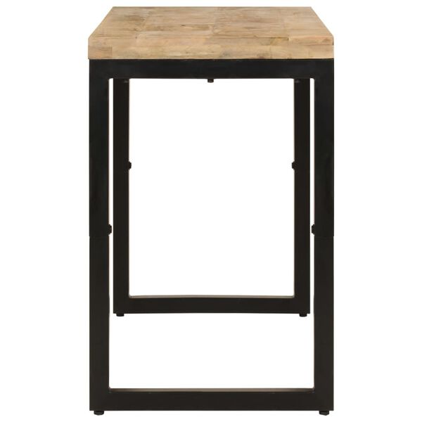 vidaXL Tavolo da Pranzo 110x50x76 cm in Legno Massello di Mango