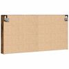 vidaXL Armadietto Vetrina Rovere Fumo 100x8,5x50 cm Legno Multistrato