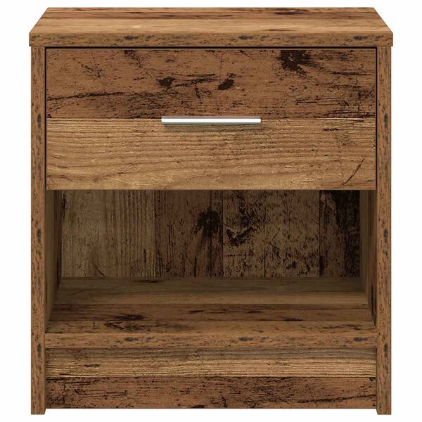 vidaXL Comodino con Cassetto Legno Antico 39x28x41 cm