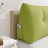 vidaXL Cuscino per Schiena Verde chiaro 120 x 24 x 50 cm Tessuto