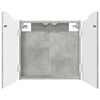 vidaXL Armadio per Dartboard Grigio Cemento 56 x 12 x 63 cm