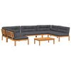 vidaXL Set Divano Pallet da Giardino 6 pz con Cuscini Massello Acacia
