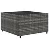 vidaXL Set Divani da Giardino 10 pz con Cuscini in Polyrattan Grigio