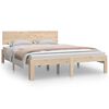 vidaXL Giroletto in Legno Massello 135x190 cm Double
