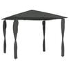 vidaXL Gazebo con Montanti Rivestiti 3x3x2,6 m Antracite 160 g/m&sup2;