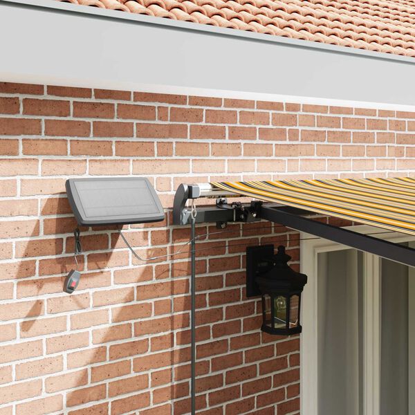 vidaXL Tenda Retrattile Multicolore 500 &times;300 cm Tessuto