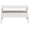vidaXL Tavolo Picnic per Bambini Bianco 88x97x52cm Legno Massello Pino