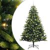 vidaXL Albero di Natale Artificiale a Cerniera con 300 LED 240 cm