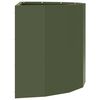 vidaXL Fioriera Verde oliva 60 x 30 x 35 cm Acciaio